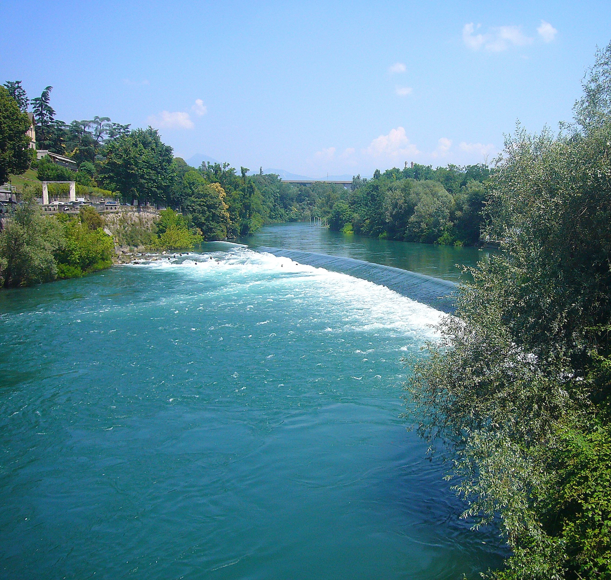Fiume Oglio a Palazzolo sull'Oglio - Provincia di Brescia